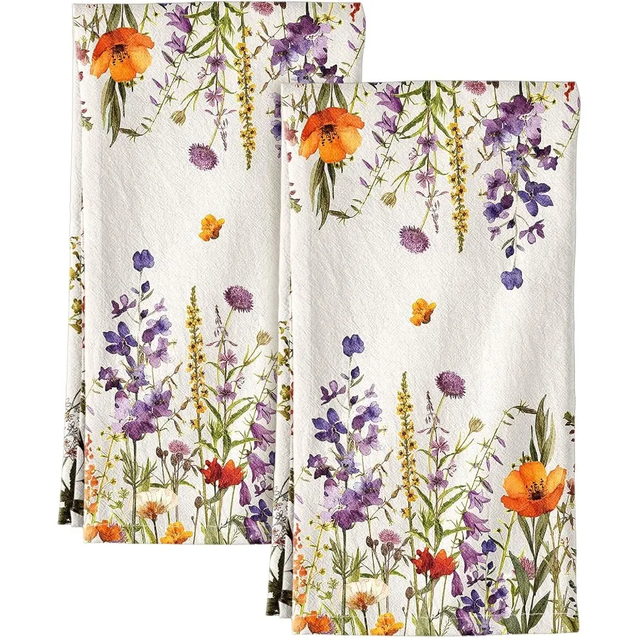 Flour Sack Kitchen Towels Set of 2 Cotton Dish Towels with Hanging Loop Decorative 16x26 Ih Absorbent Cute Design for Housewarm
Flour Sack Kitchen Towels Set of 2 Cotton Dish Towels with Hanging Loop Decorative 16x26 Ih Absorbent Cute Design for Housewarm