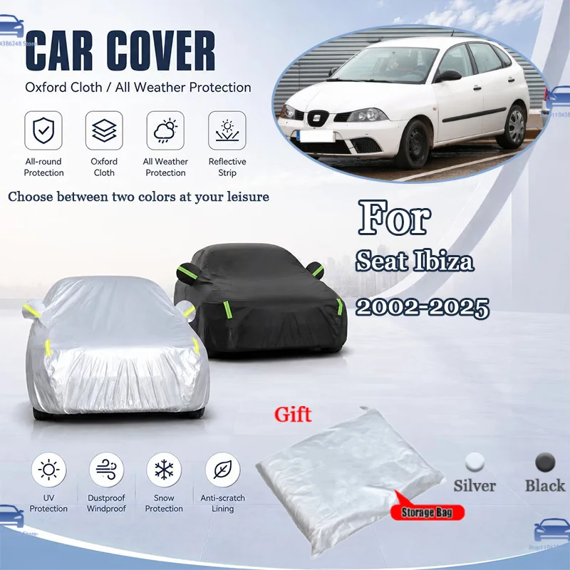 For Seat Ibiza 2002-2025 All Weather Oxford Car Cover Uv Snow Dustproof Reflective Strip Outdoor Protection
For Seat Ibiza 2002-2025 All Weather Oxford Car Cover Uv Snow Dustproof Reflective Strip Outdoor Protection