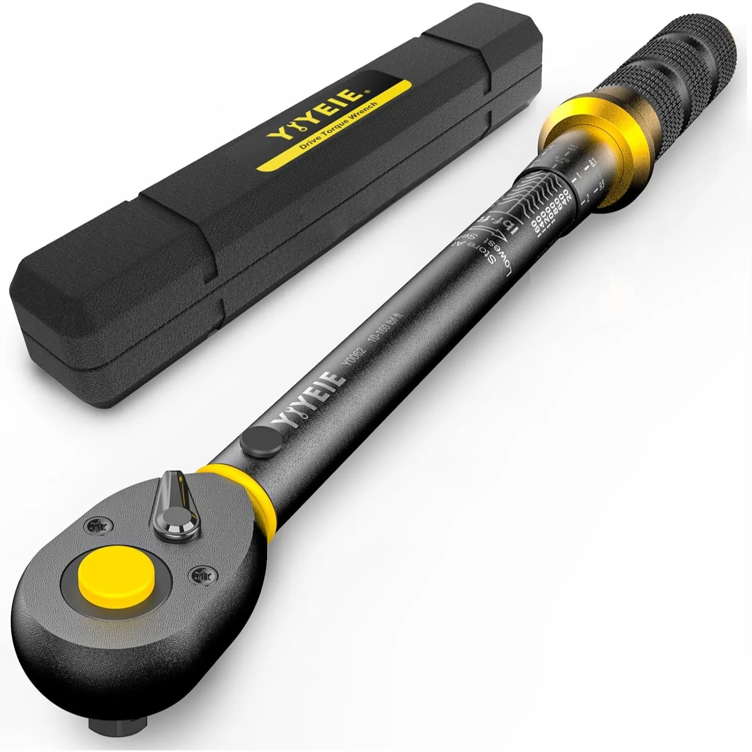 1/2-Inch Drive Torque Wrench With Upgraded Lock Ring, ±3% High Precision Click, 10-160 FT.LB (10-227 Nm), 2-Way 72-Tooth For Easier Adjustments, Ideal For Moto, Lug Nuts, Tires, Wheels, And Car Repair
1/2-Inch Drive Torque Wrench With Upgraded Lock Ring, ±3% High Precision Click, 10-160 FT.LB (10-227 Nm), 2-Way 72-Tooth For Easier Adjustments, Ideal For Moto, Lug Nuts, Tires, Wheels, And Car Repair
