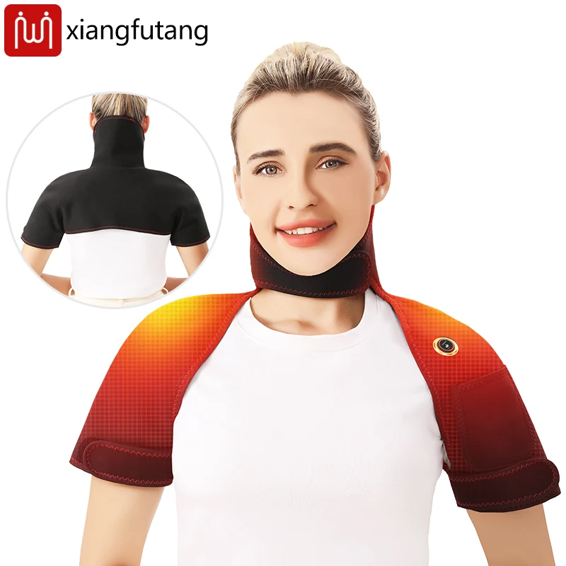 Shoulder Neck Heating Massage Pad Cervical Wrap 3 Temperature Levels Thermal Compress Vibration Massager Shawl Body Warmer
Shoulder Neck Heating Massage Pad Cervical Wrap 3 Temperature Levels Thermal Compress Vibration Massager Shawl Body Warmer