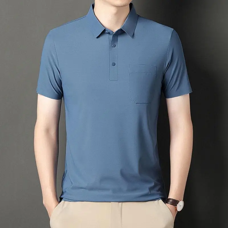 Ice Silk Shirt Short Sleeve Seamless Summer Base Shirt Casual Youth Business T-Shirt Standard Fit Fashion Urban Nylon
Ice Silk Shirt Short Sleeve Seamless Summer Base Shirt Casual Youth Business T-Shirt Standard Fit Fashion Urban Nylon