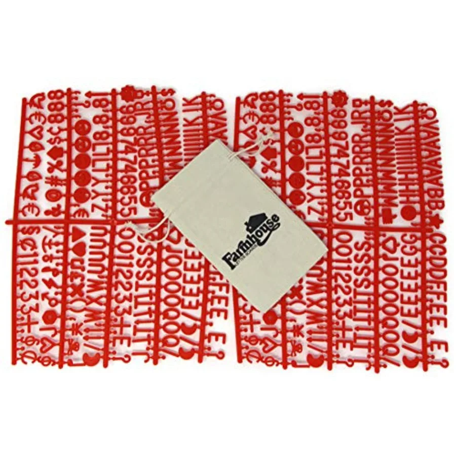 Red Letter Set for Changeable Felt Letter Boards, 3/4" 460 Characters
Red Letter Set for Changeable Felt Letter Boards, 3/4" 460 Characters