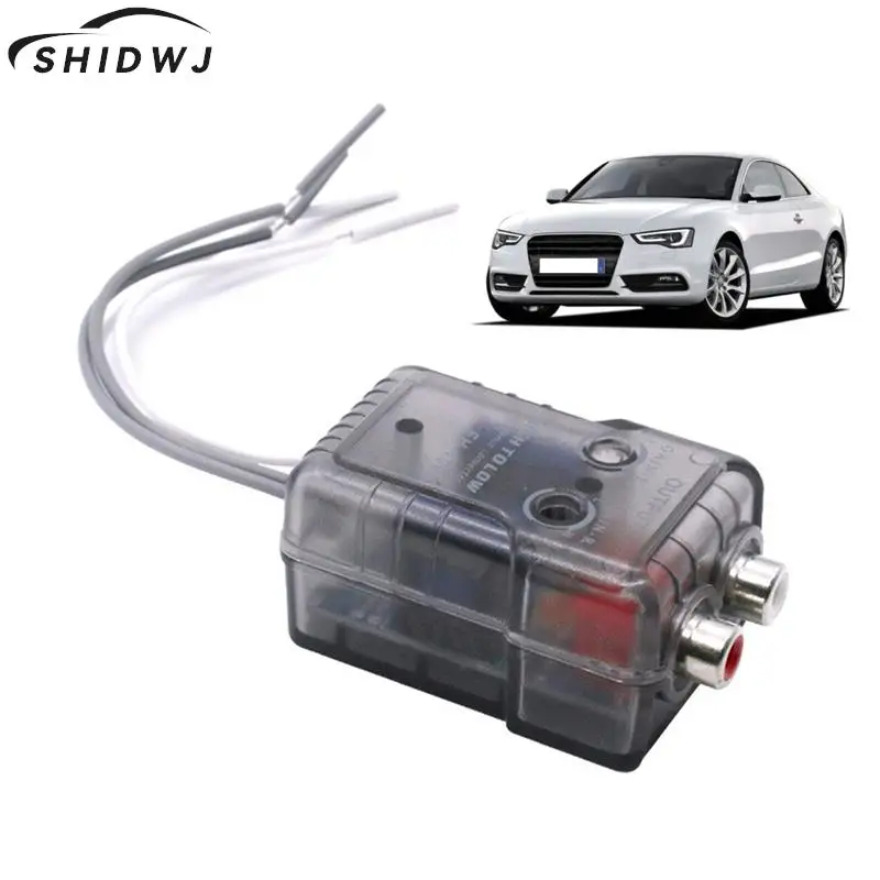 High Level Speaker Signal To Low Level RCA Adapter Car Audio High To Low Subwoofer Converter
High Level Speaker Signal To Low Level RCA Adapter Car Audio High To Low Subwoofer Converter
