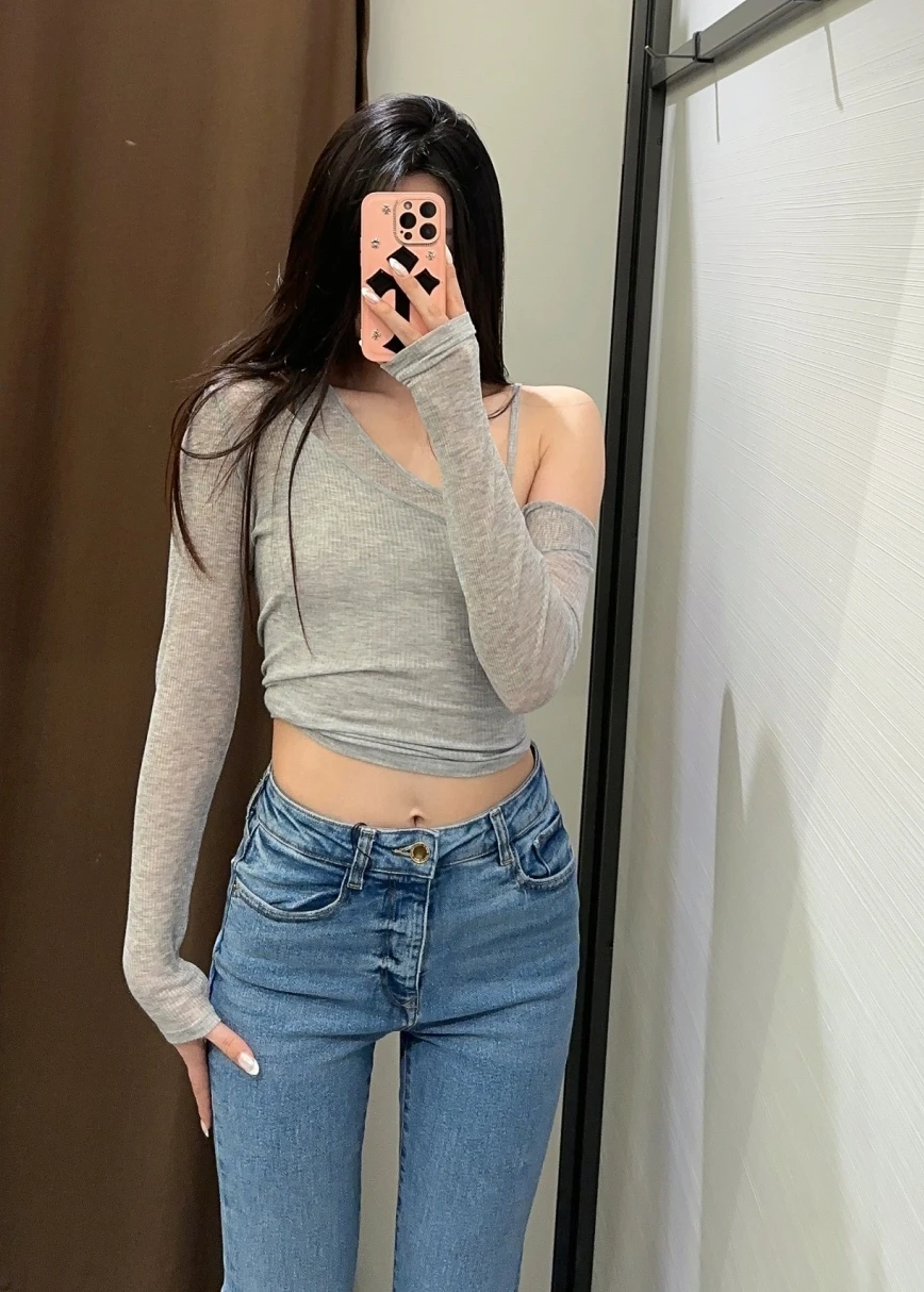 Сексуальный облегающий асимметричный двухслойный полупрозрачный длинный топ-футболка для женщин, новинка весна-лето
Сексуальный облегающий асимметричный двухслойный полупрозрачный длинный топ-футболка для женщин, новинка весна-лето