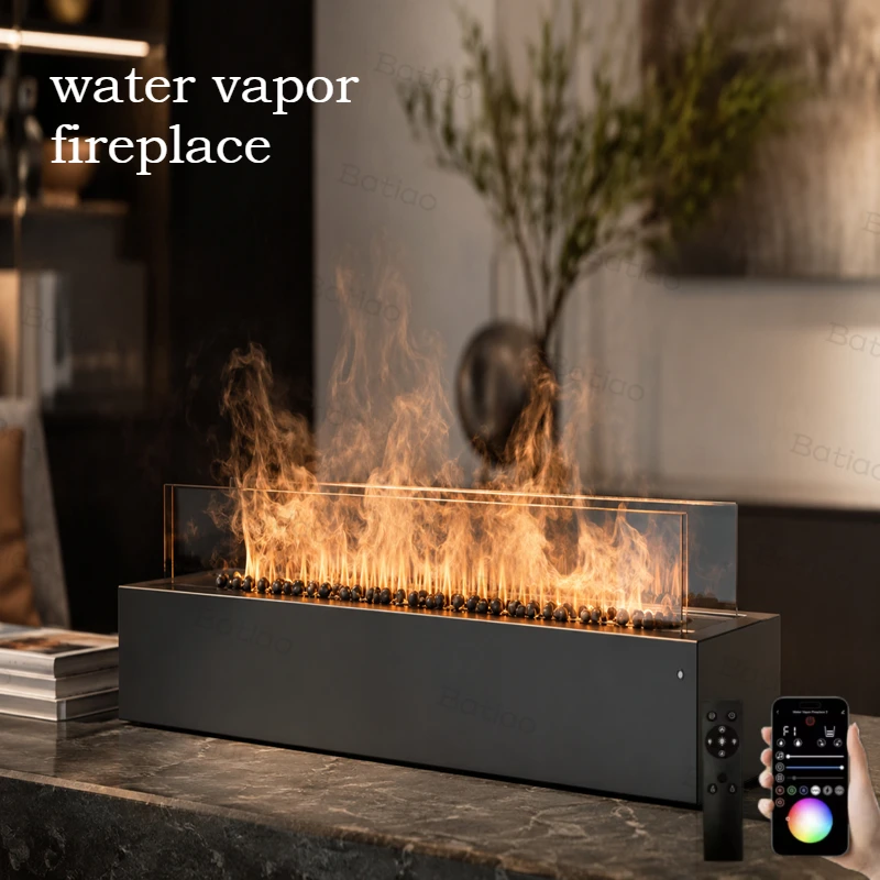Modern Electric Fireplace Water Vapor 3D Flame LED Wall Mounted Fireplace Decorative Ambient Lighting Realistic Fire Effect
Modern Electric Fireplace Water Vapor 3D Flame LED Wall Mounted Fireplace Decorative Ambient Lighting Realistic Fire Effect