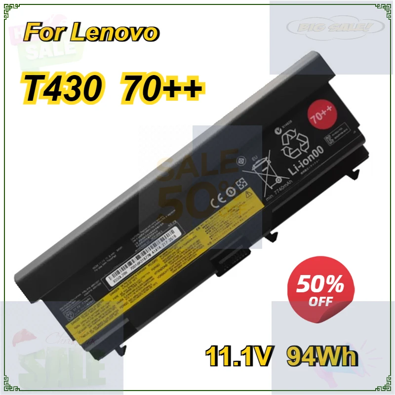 New 70++ 0A36303 Laptop Battery for Lenovo ThinkPad T430 T420 T410 T510 T520 T530 W530 W520 W510 L530 L520 L430 L420 L412 9Cells
New 70++ 0A36303 Laptop Battery for Lenovo ThinkPad T430 T420 T410 T510 T520 T530 W530 W520 W510 L530 L520 L430 L420 L412 9Cells