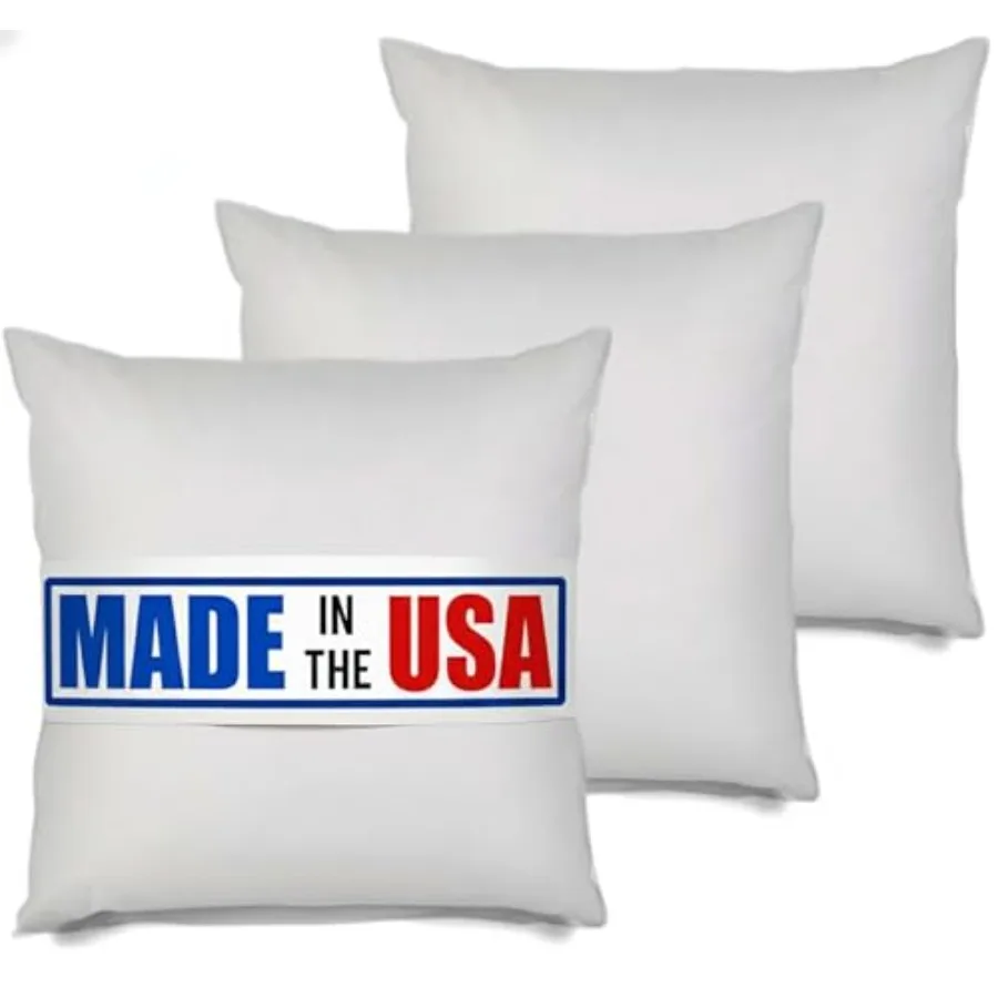 3 Pack Pillow Insert 26x26 Hypoallergenic Square Form Sham Stuffer Standard White Polyester Decorative Euro Throw Pillow Insert
3 Pack Pillow Insert 26x26 Hypoallergenic Square Form Sham Stuffer Standard White Polyester Decorative Euro Throw Pillow Insert