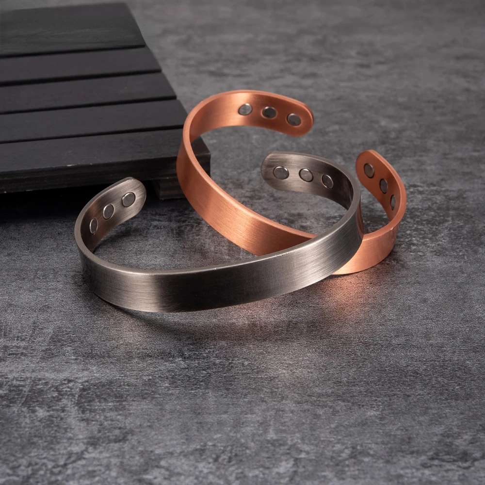 Ikuinen Copper Bracelet Men Matte Adjustable Cuff Vintage Magnetic Bracelets 12.5mm Jewelry
Ikuinen Copper Bracelet Men Matte Adjustable Cuff Vintage Magnetic Bracelets 12.5mm Jewelry