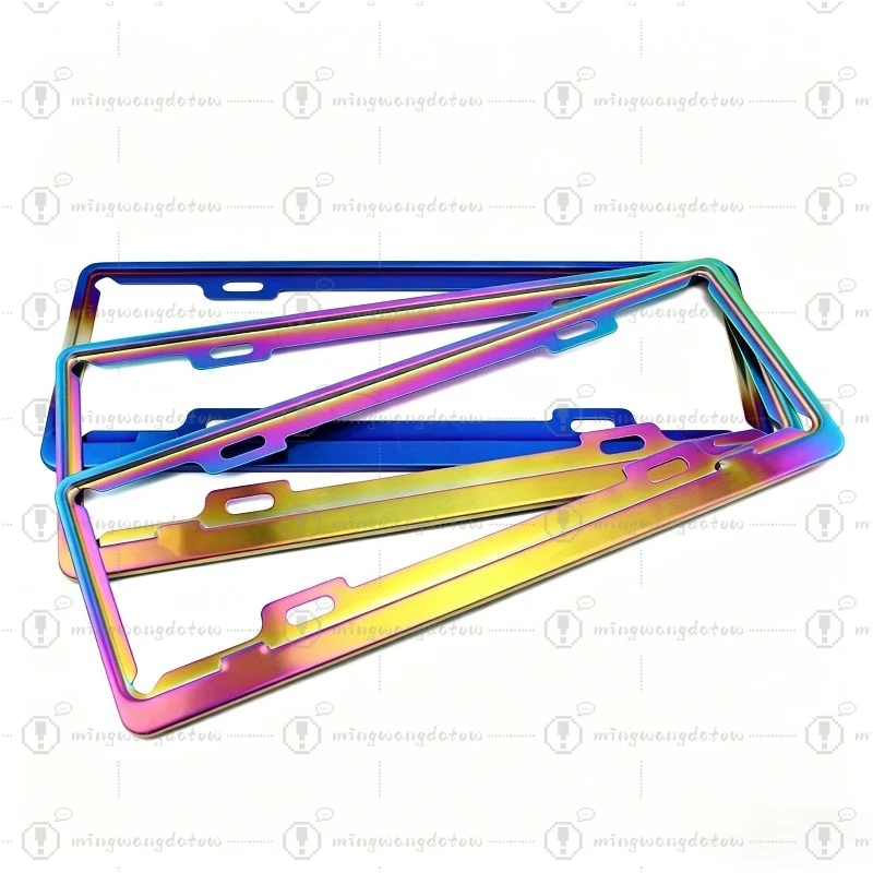 Stainless Steel License Plate Frame Blue Titanium Car Plate Holder Universal Auto License Cover
Stainless Steel License Plate Frame Blue Titanium Car Plate Holder Universal Auto License Cover