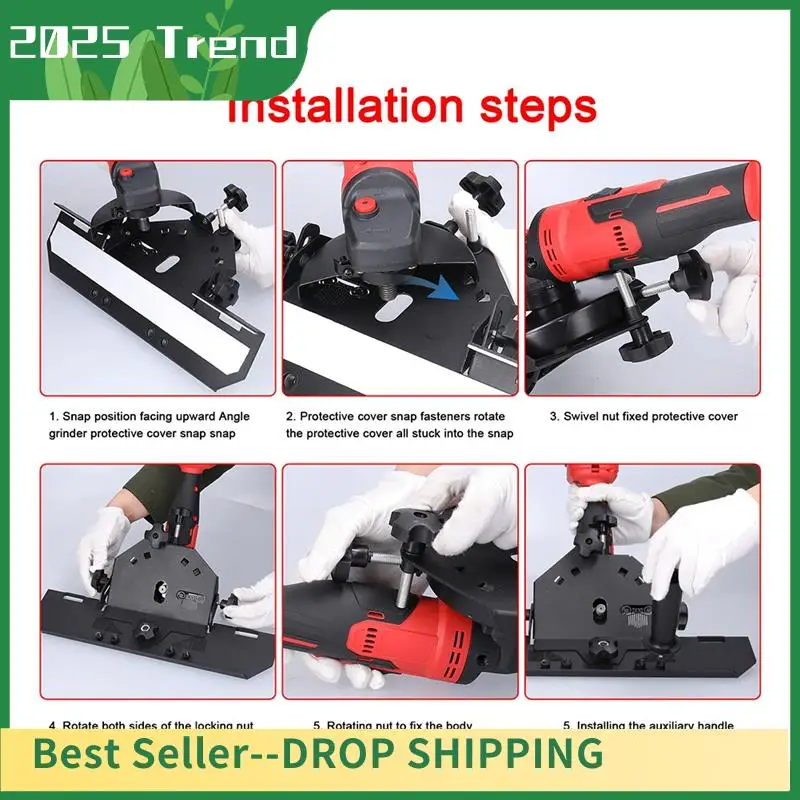 AD33 HOT Aluminum Alloy 125 Type Angle Grinder Chamfer Bracket Screw Installation Multifunctional 45° Chamfer Tile Tool Durable
AD33 HOT Aluminum Alloy 125 Type Angle Grinder Chamfer Bracket Screw Installation Multifunctional 45° Chamfer Tile Tool Durable