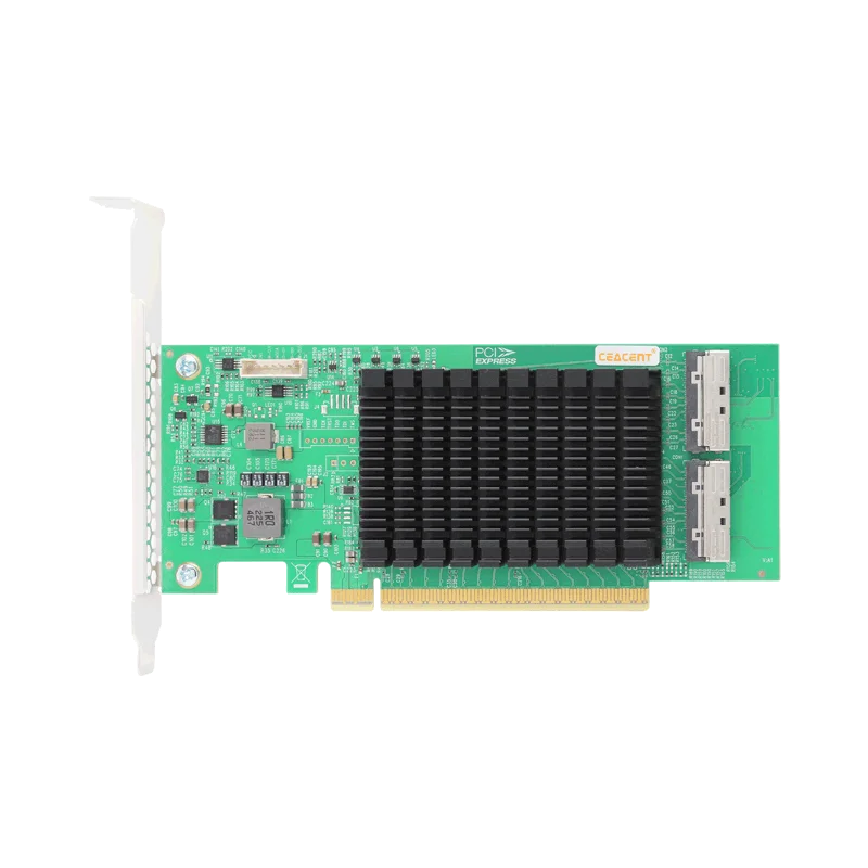 CEACENT CNT52PE16 NVMe PCIe 5.0 Retimer-адаптер, полоса пропускания PCIe 5.0 x16 2 * MCIO (x8)
CEACENT CNT52PE16 NVMe PCIe 5.0 Retimer-адаптер, полоса пропускания PCIe 5.0 x16 2 * MCIO (x8)