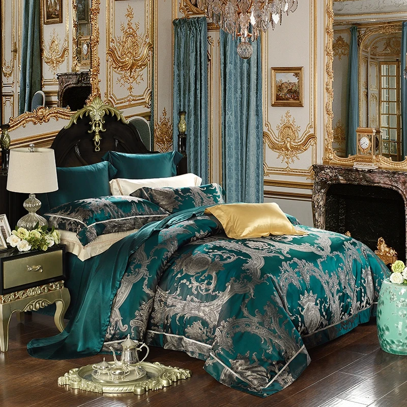 Factory Wholesale 2024 New Style 22 Mommy Yarn-dyed Jacquard Silk Luxury 4-10 Piece Bedding Set
Factory Wholesale 2024 New Style 22 Mommy Yarn-dyed Jacquard Silk Luxury 4-10 Piece Bedding Set