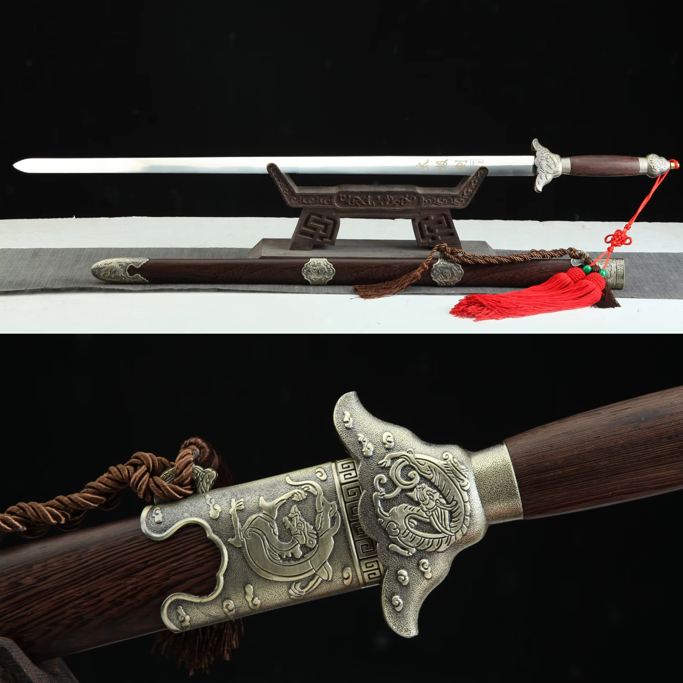 100cm Chinese Dragon Kung Fu martial arts Tai Chi sword - Male and Female Samurai swords with stainless steel blades - Katana
100cm Chinese Dragon Kung Fu martial arts Tai Chi sword - Male and Female Samurai swords with stainless steel blades - Katana