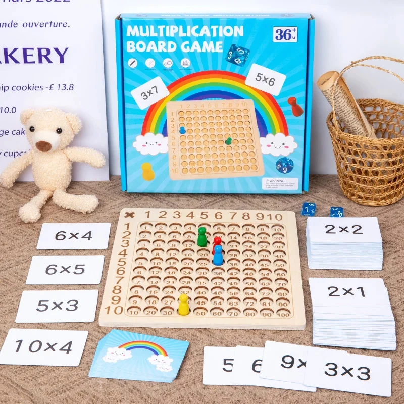 Montessori Wooden Toys 99 Multiplication Board Game Kids Learning Educational Math Counting Hundred Interactive Thinking
Montessori Wooden Toys 99 Multiplication Board Game Kids Learning Educational Math Counting Hundred Interactive Thinking