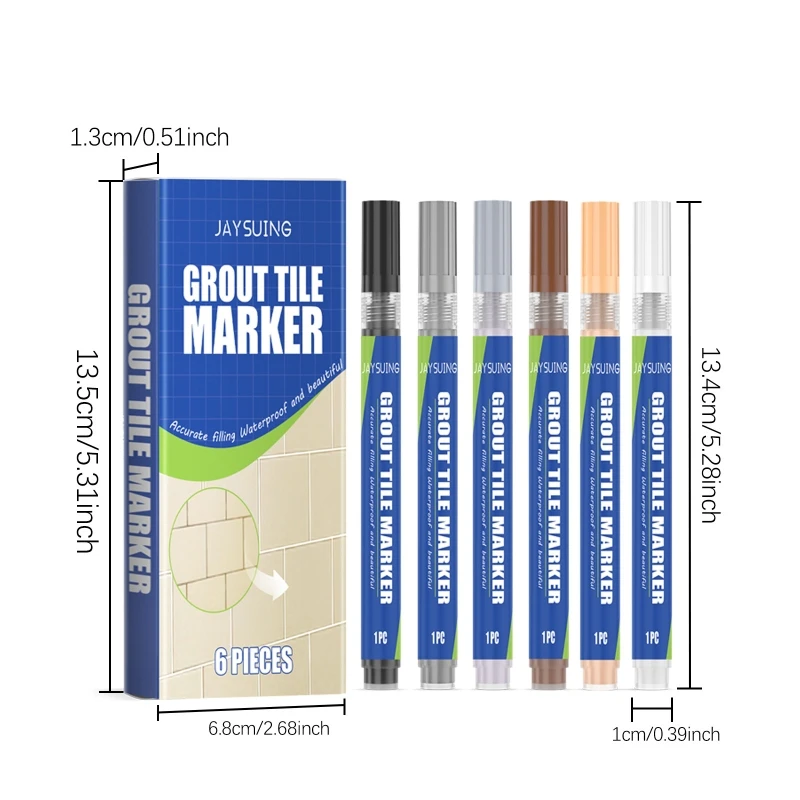Ceramic Tile Gaps Beautification Pen Waterproof Large Head Pens Thick Headed Marker Pen Quick Drying Oiliness Marker Dropship
Ceramic Tile Gaps Beautification Pen Waterproof Large Head Pens Thick Headed Marker Pen Quick Drying Oiliness Marker Dropship