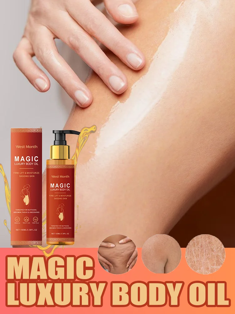 Magic Luxury Body Oil Deeply Moisturizing Dry Skin Tightening Firming Chest Thighs Rejuvenating Repairing Soften Nourishing Oil
Magic Luxury Body Oil Deeply Moisturizing Dry Skin Tightening Firming Chest Thighs Rejuvenating Repairing Soften Nourishing Oil