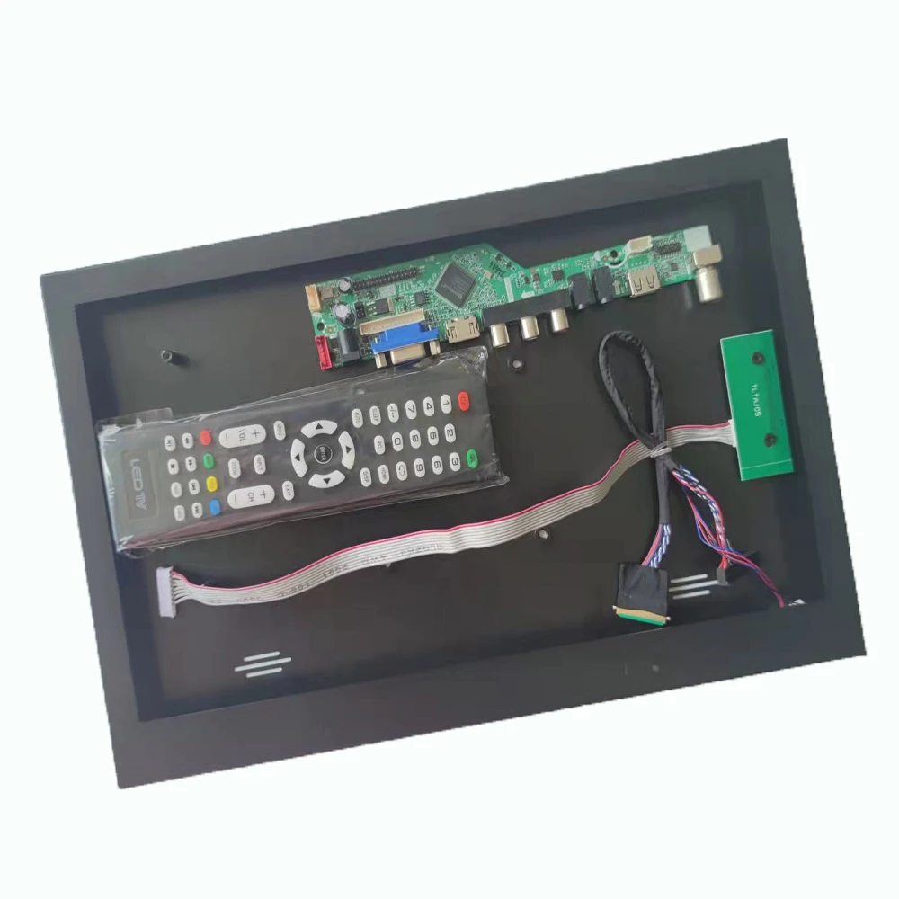 AV VGA TV Controller board + Aluminum alloy metal case panel back cover box USB Kit for LCD B156XTN04 1366*768 15.6" LVDS 40pin
AV VGA TV Controller board + Aluminum alloy metal case panel back cover box USB Kit for LCD B156XTN04 1366*768 15.6" LVDS 40pin