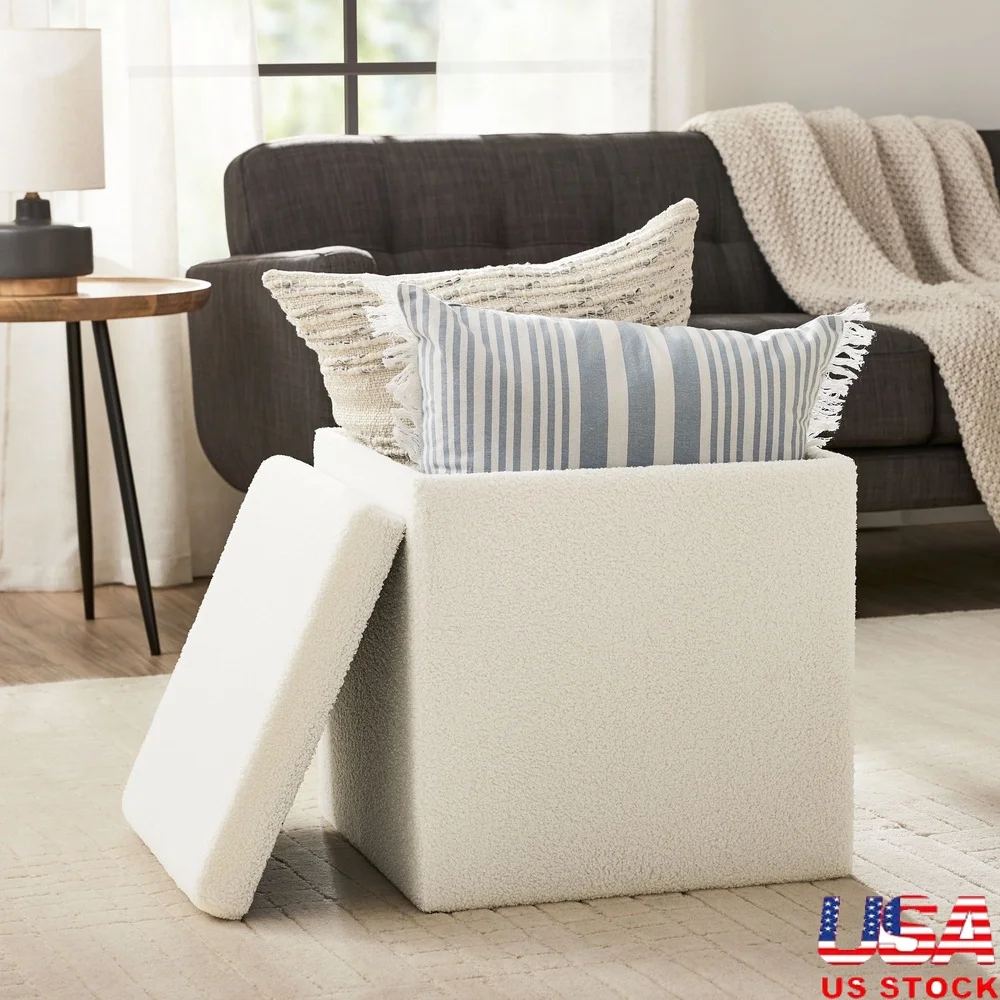 Large Cube Storage Ottoman with Removable Lid Multipurpose Footrest Ideal Living Room Bedroom Household Storage Solutions
Large Cube Storage Ottoman with Removable Lid Multipurpose Footrest Ideal Living Room Bedroom Household Storage Solutions