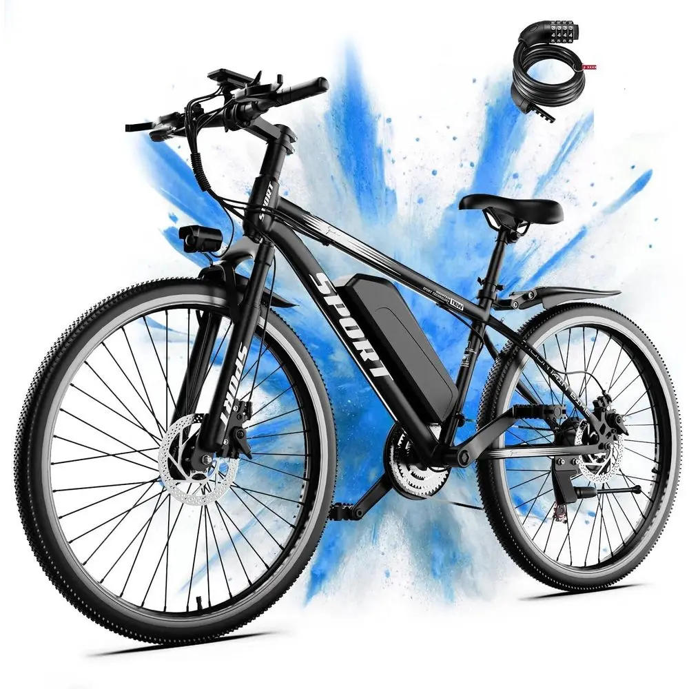 1500W Peak Power Mountain E-Bike: 25 MPH, 65 Mile Range, 7-Speeds, 48V 10Ah Removable Battery, 26 Wheels for Commuting
1500W Peak Power Mountain E-Bike: 25 MPH, 65 Mile Range, 7-Speeds, 48V 10Ah Removable Battery, 26 Wheels for Commuting