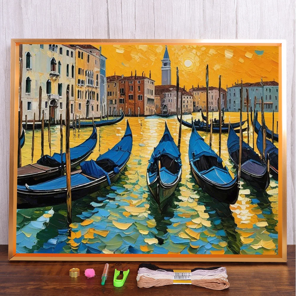 Landscape Seaside City Printed Canvas Cross Stitch Kit DIY Embroidery Hobby Craft Sewing Needlework Mulina Floss Package
Landscape Seaside City Printed Canvas Cross Stitch Kit DIY Embroidery Hobby Craft Sewing Needlework Mulina Floss Package