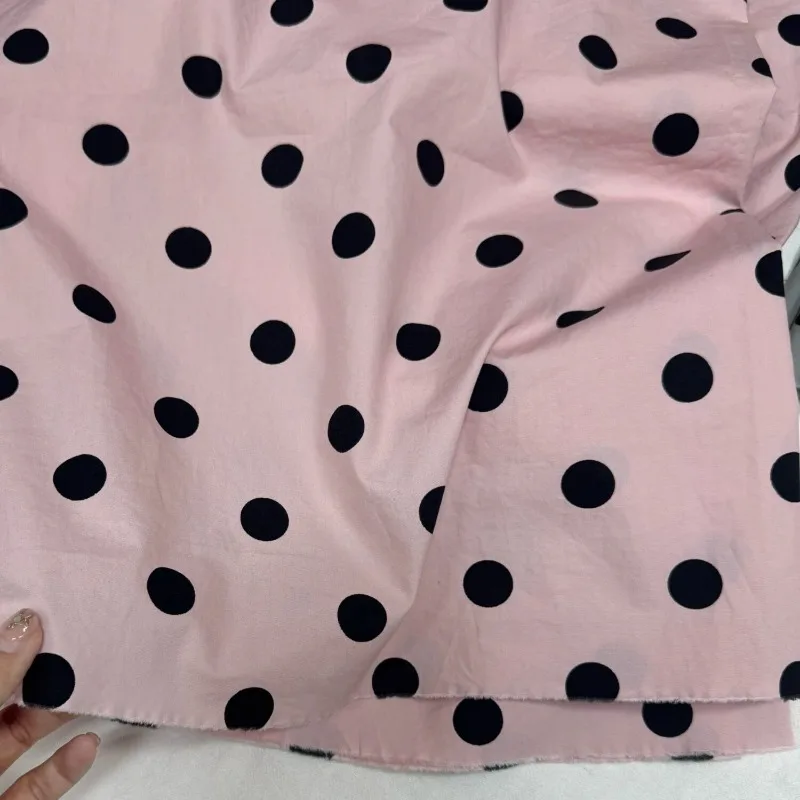 100% Cotton Black Polka Dot High Count Poplin Fabric Skin Friendly Breathable Shirt Dress Clothing Handmade Clothing Fabric
100% Cotton Black Polka Dot High Count Poplin Fabric Skin Friendly Breathable Shirt Dress Clothing Handmade Clothing Fabric
