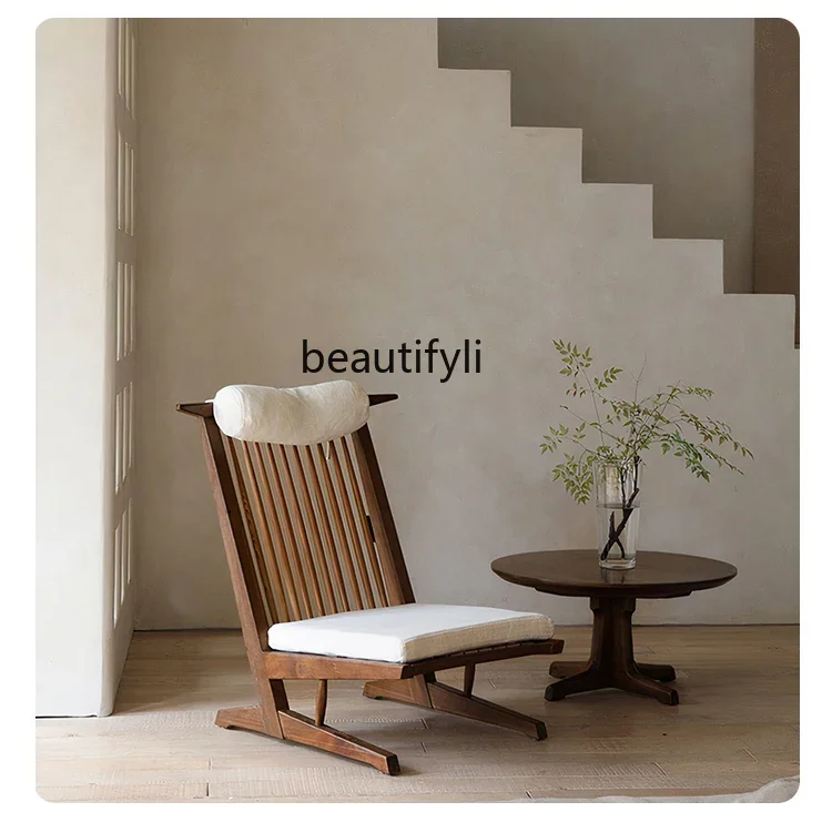 Japanese-Style Solid Wood Fabric Leisure Chair Nordic Simple Living Room Balcony Home Single Tiger Recliner
Japanese-Style Solid Wood Fabric Leisure Chair Nordic Simple Living Room Balcony Home Single Tiger Recliner