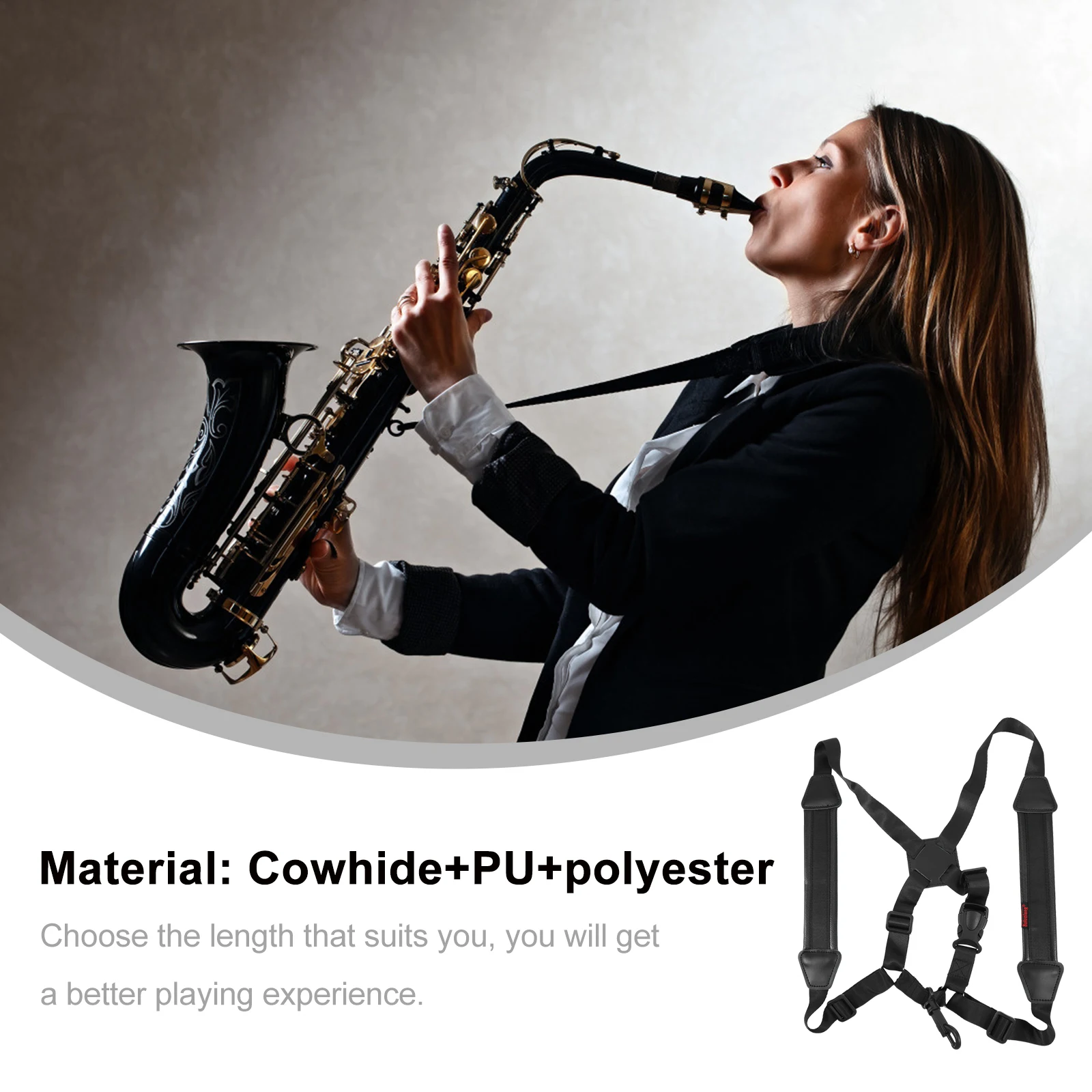Saxophone Strap Lanyard Padded Bari Neck Straps Marching Lanyards Suspenders
Saxophone Strap Lanyard Padded Bari Neck Straps Marching Lanyards Suspenders