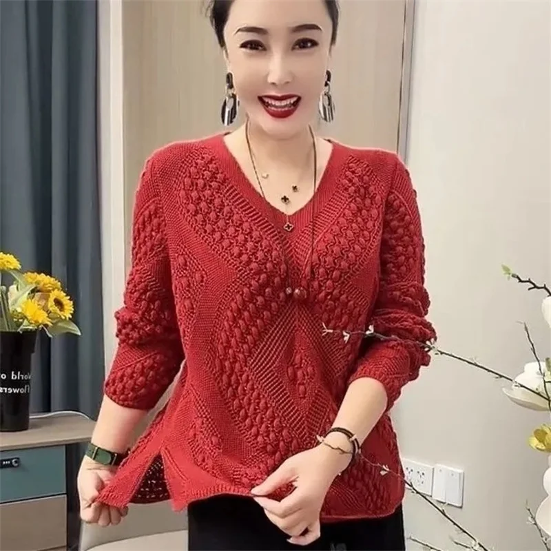 Корейский женский вязаный крючком свободный вязаный весенне-осенний женский тонкий вязаный свитер с v-образным вырезом, женский модный пуловер большого размера 4XL, пальто
Корейский женский вязаный крючком свободный вязаный весенне-осенний женский тонкий вязаный свитер с v-образным вырезом, женский модный пуловер большого размера 4XL, пальто