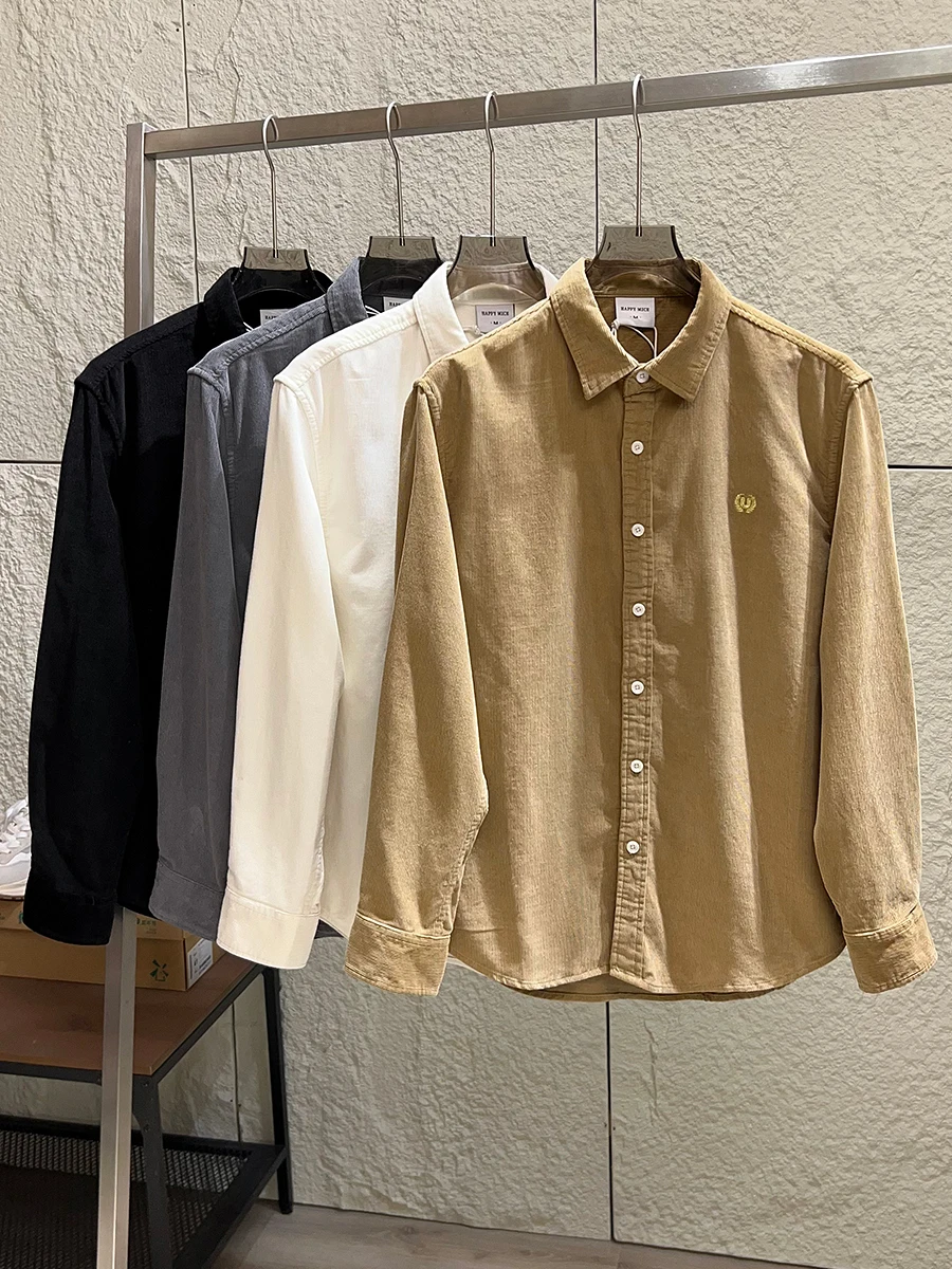 Cotton Corduroy Long Sleeve Shirt Men's Casual Comfortable All-Match Pure Color Autumn Winter Fashion Urban Style Breathable
Cotton Corduroy Long Sleeve Shirt Men's Casual Comfortable All-Match Pure Color Autumn Winter Fashion Urban Style Breathable