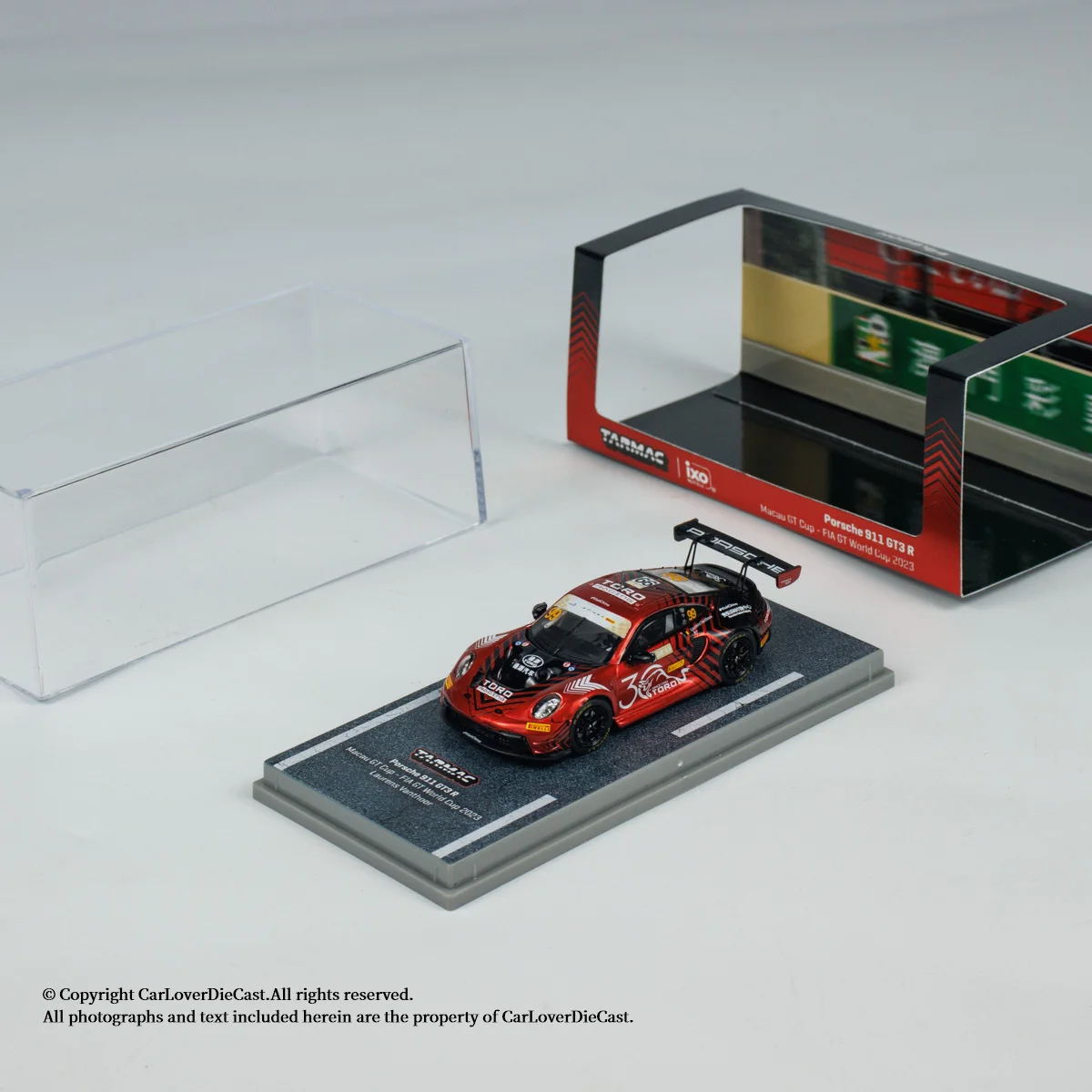 TW 1:64 Porsche 911 GT3 R, Macau GT Cup FIA GT World Cup Beijing Exhibition Alloy die-casting car model
TW 1:64 Porsche 911 GT3 R, Macau GT Cup FIA GT World Cup Beijing Exhibition Alloy die-casting car model