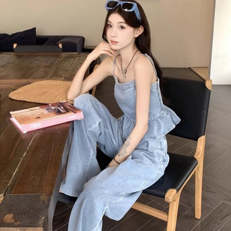 Denim Pant Sets for Women 2 Pieces Jeans Groups of New Matching Full with Sleeve Fashion Clothing 2025 Aesthetic Trousers Woman
Denim Pant Sets for Women 2 Pieces Jeans Groups of New Matching Full with Sleeve Fashion Clothing 2025 Aesthetic Trousers Woman