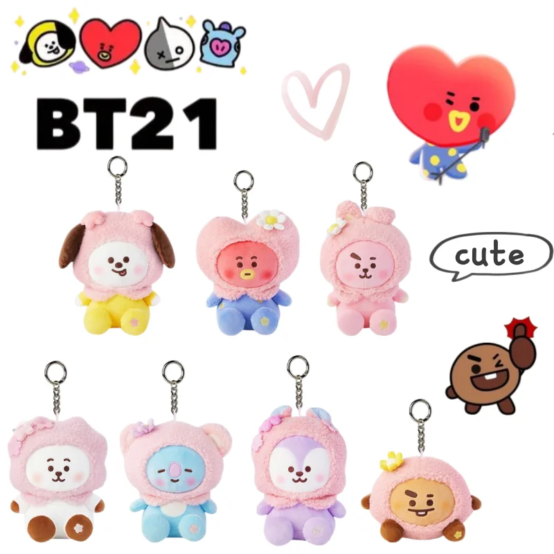 BT21 doll New Creative cartoon and cute fashionable personalized portable shooky and koya student backpack keychain accessory
BT21 doll New Creative cartoon and cute fashionable personalized portable shooky and koya student backpack keychain accessory
