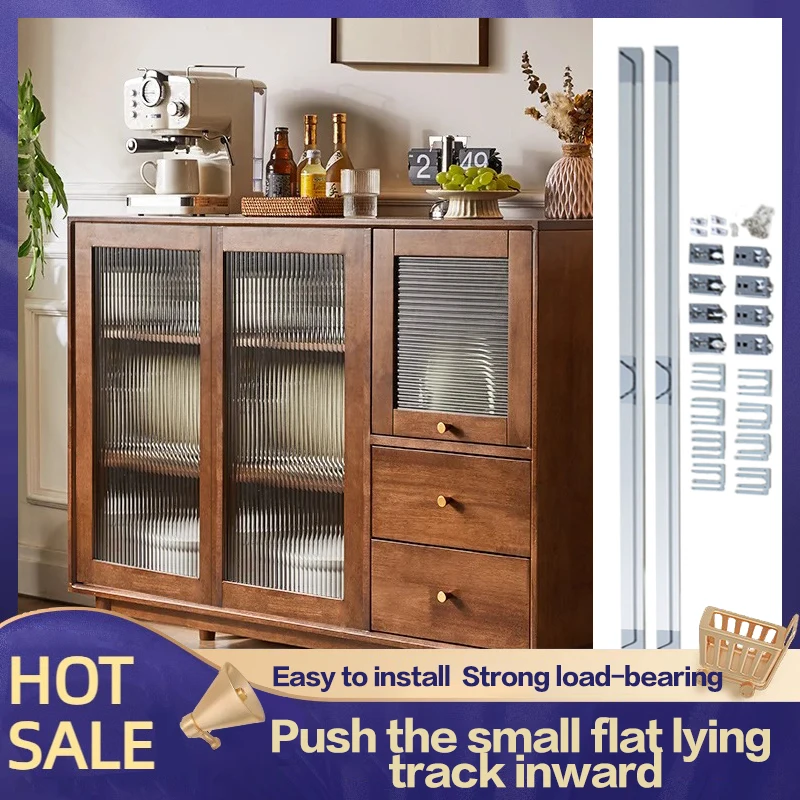 Cabinet Flat Lying Small Bus Door Rail Hanging Cabinet Sliding Door Damping Buffer Invisible Slide Rail Flat Push Door Hardware
Cabinet Flat Lying Small Bus Door Rail Hanging Cabinet Sliding Door Damping Buffer Invisible Slide Rail Flat Push Door Hardware