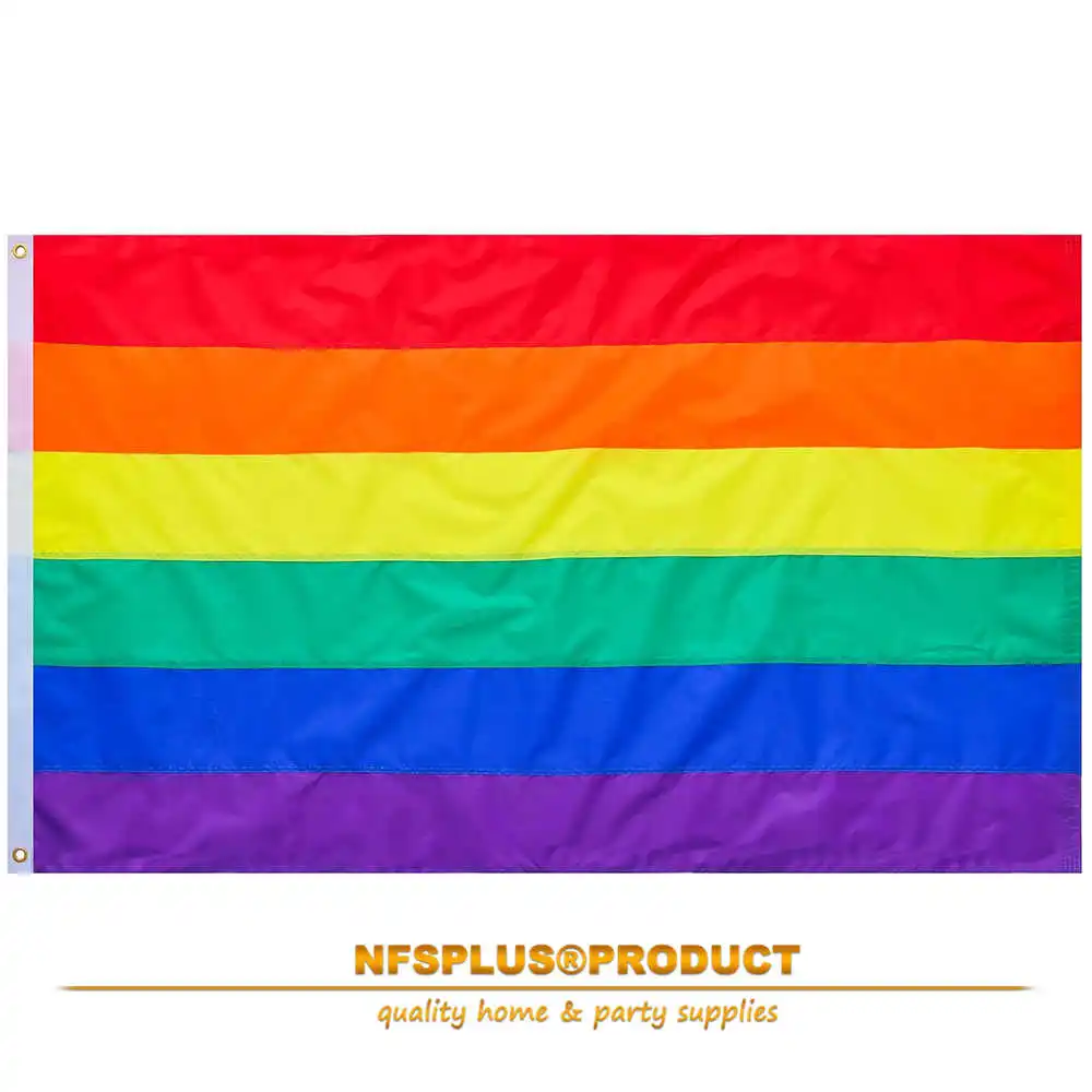 Stitched Rainbow Flag Gay Pride LGBTQ Equality 3x5 Ft Oxford Nylon Heavy-Duty Waterproof For Home Outdoor Decoration Parades
Stitched Rainbow Flag Gay Pride LGBTQ Equality 3x5 Ft Oxford Nylon Heavy-Duty Waterproof For Home Outdoor Decoration Parades
