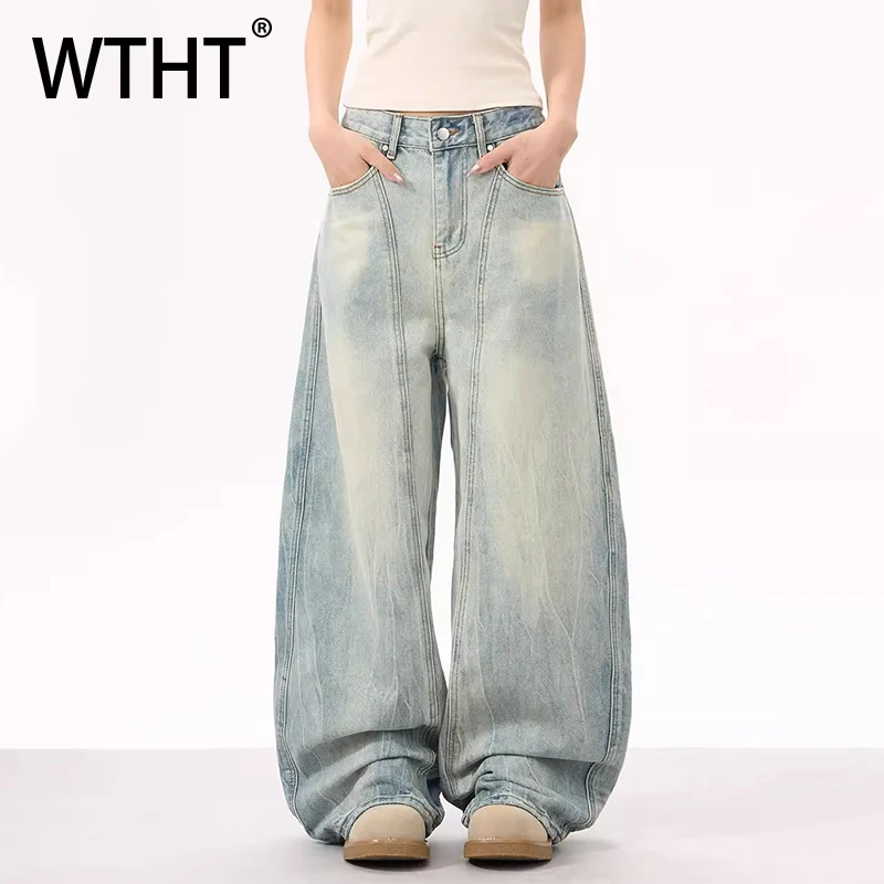 WTHT Vintage Men's Gradient Do Old Deconstruction Design Denim Pants Fashion High-waisted Wide Leg Jeans Male 2025 Summer 2A0873
WTHT Vintage Men's Gradient Do Old Deconstruction Design Denim Pants Fashion High-waisted Wide Leg Jeans Male 2025 Summer 2A0873