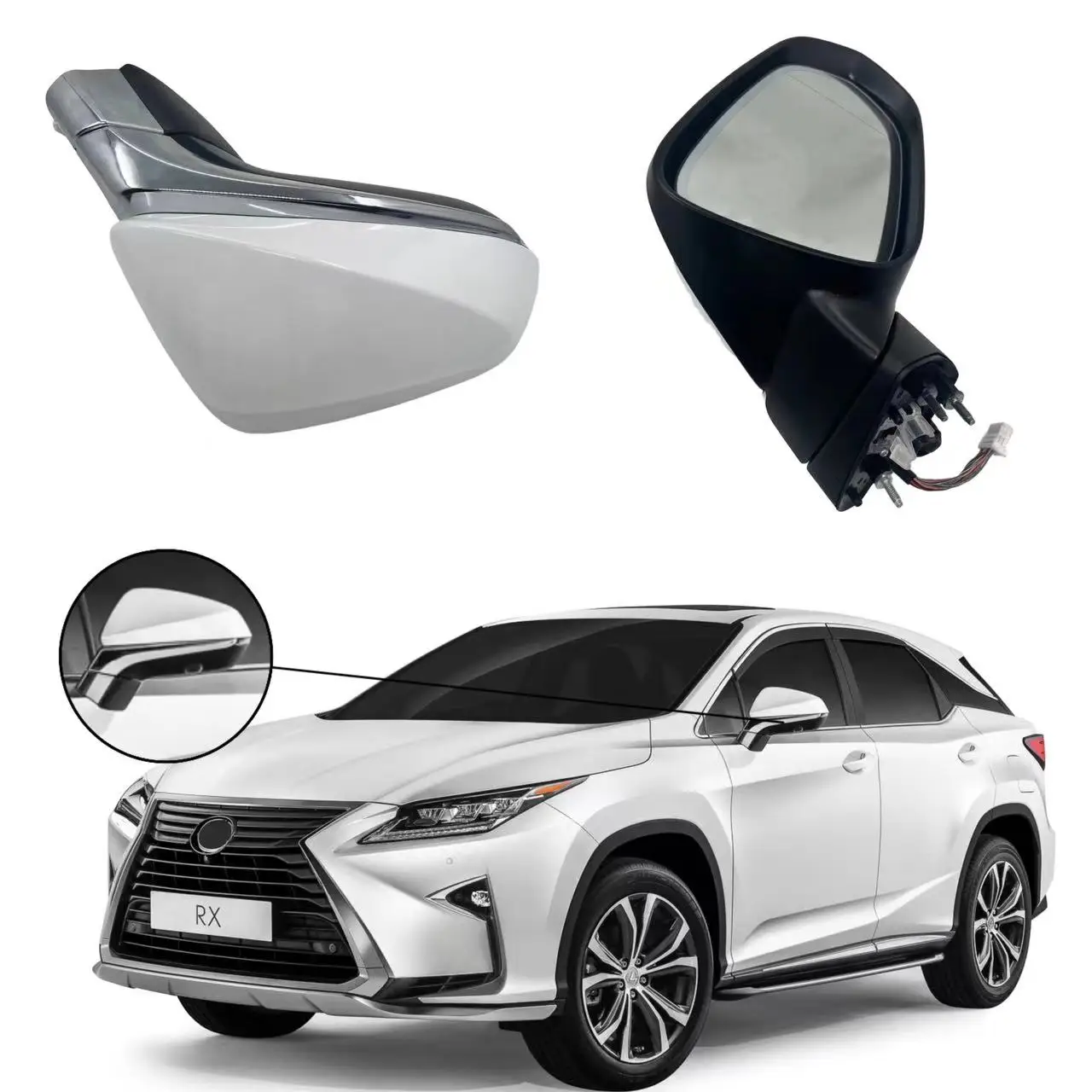 Chinese Factory Auto Rearview Mirror Anti Glare Security Side Mirror for Lexus RX300
Chinese Factory Auto Rearview Mirror Anti Glare Security Side Mirror for Lexus RX300