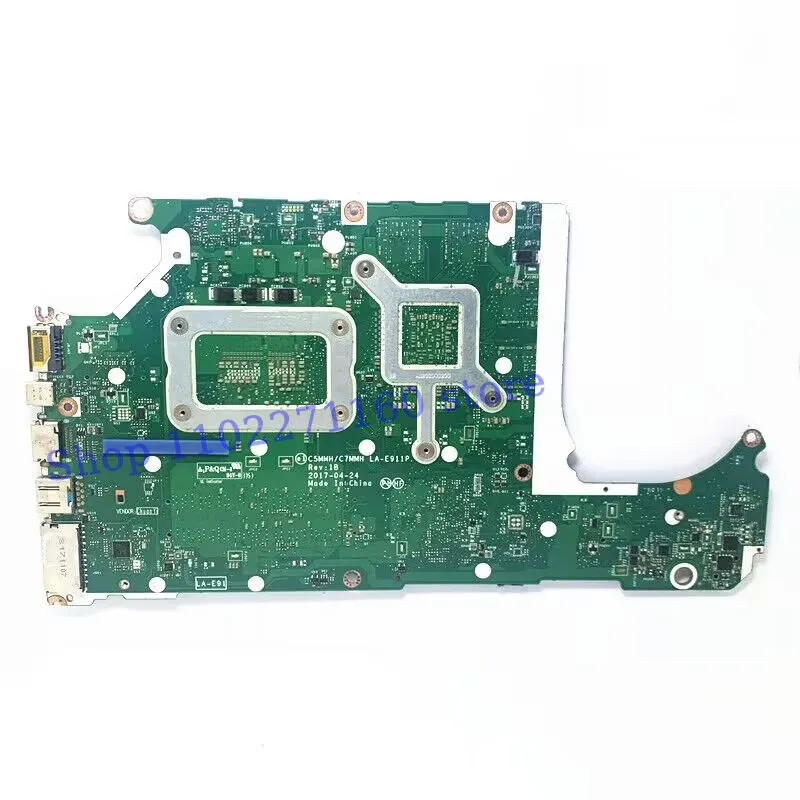 C5MMH/C7MMH LA-E911P For Acer AN515-51 A715-71 W/SR32Q I7-7700HQ CPU NBQ2Q11005 Laptop Motherboard N17P-G0-A1 GTX1050 100%Tested
C5MMH/C7MMH LA-E911P For Acer AN515-51 A715-71 W/SR32Q I7-7700HQ CPU NBQ2Q11005 Laptop Motherboard N17P-G0-A1 GTX1050 100%Tested