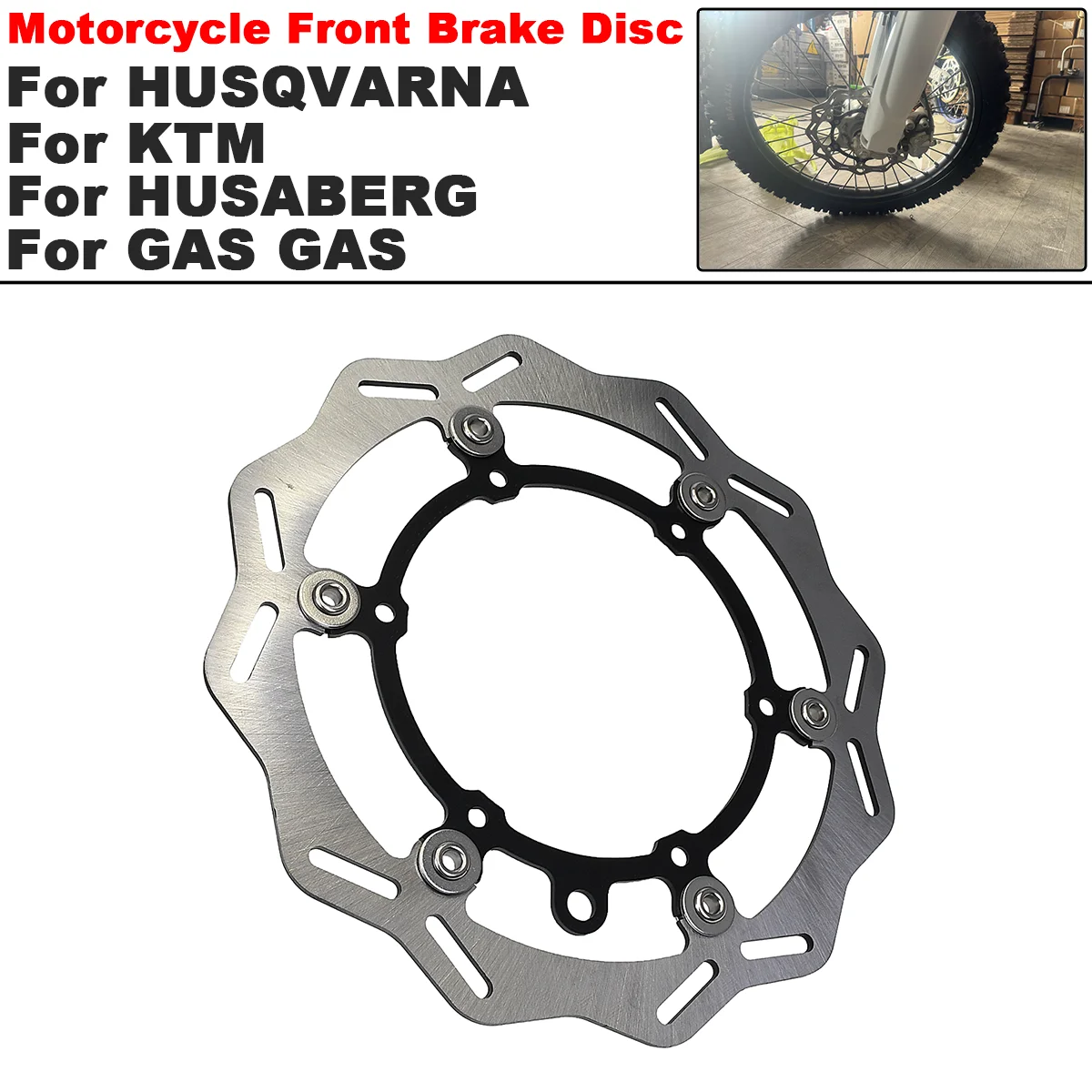 For KTM XC XCF XCW SX SXF EXC EXCF TPi 6 Days Husqvarna FE TE FC TC TX FX 125-500 1994-2023 260mm Front Brake Disc Wave Floating
For KTM XC XCF XCW SX SXF EXC EXCF TPi 6 Days Husqvarna FE TE FC TC TX FX 125-500 1994-2023 260mm Front Brake Disc Wave Floating