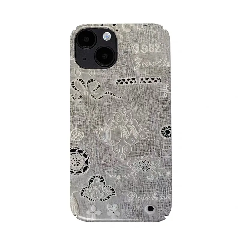 Grey White Irregular Embroidery Phone Case for IPHONE 17 Air 16E 15PROMAX 14 Plus 13 12 MINI 11PRO 16Plus XR Acrylic Phone Cover 
Grey White Irregular Embroidery Phone Case for IPHONE 17 Air 16E 15PROMAX 14 Plus 13 12 MINI 11PRO 16Plus XR Acrylic Phone Cover