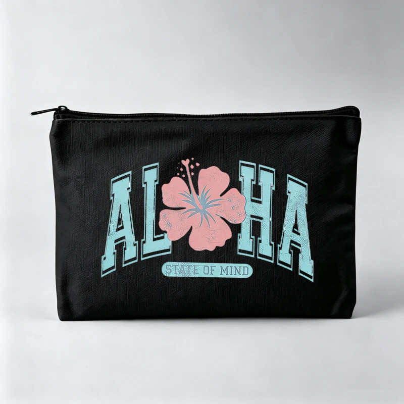 Women's Hibiscus Flower Letter Print Makeup Bag, Vintage Style Cosmetic Storage Pouch for Daily Use
Women's Hibiscus Flower Letter Print Makeup Bag, Vintage Style Cosmetic Storage Pouch for Daily Use