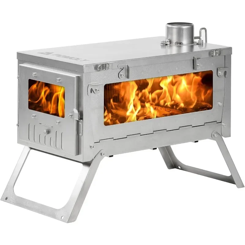 Camping Wood Stove Hot Tent Stove, POMOLY Ti 0.6 Portable Lightweight Titanium Stove for Hiking, Cooking, Heating Camping Stove
Camping Wood Stove Hot Tent Stove, POMOLY Ti 0.6 Portable Lightweight Titanium Stove for Hiking, Cooking, Heating Camping Stove