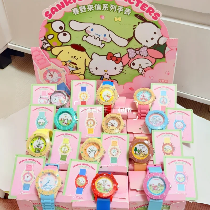 New Sanrio Spring Wild Letter Series Cute Cartoon Watch Blind Box Silicone Strap Cartoon Character Wristwatch Birthday Gift
New Sanrio Spring Wild Letter Series Cute Cartoon Watch Blind Box Silicone Strap Cartoon Character Wristwatch Birthday Gift