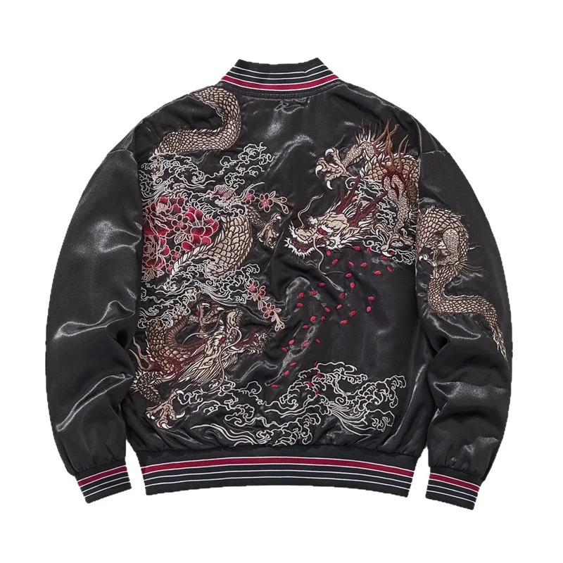 Heavy Embroidery Dragon Jackets For Man Single Breasted Harajuku Autumn Quality Polyester Streetwear Loose Chamarras Para Hombre
Heavy Embroidery Dragon Jackets For Man Single Breasted Harajuku Autumn Quality Polyester Streetwear Loose Chamarras Para Hombre