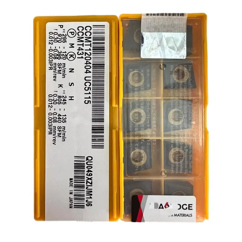 10pcs/box CCMT120404 UC5115/CCMT120404 UE6020/CCMT120404 VP15TF/CCMT120408 UE6020/CCMT120408 VP15TF
10pcs/box CCMT120404 UC5115/CCMT120404 UE6020/CCMT120404 VP15TF/CCMT120408 UE6020/CCMT120408 VP15TF