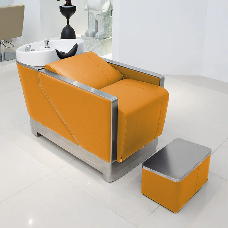 Lounge Hair Wash Shampoo Chair Shower Modern Hairdressing Bed Shampoo Chair Simplicity PU Leather Furniture Мойка Волос MHXFY
Lounge Hair Wash Shampoo Chair Shower Modern Hairdressing Bed Shampoo Chair Simplicity PU Leather Furniture Мойка Волос MHXFY