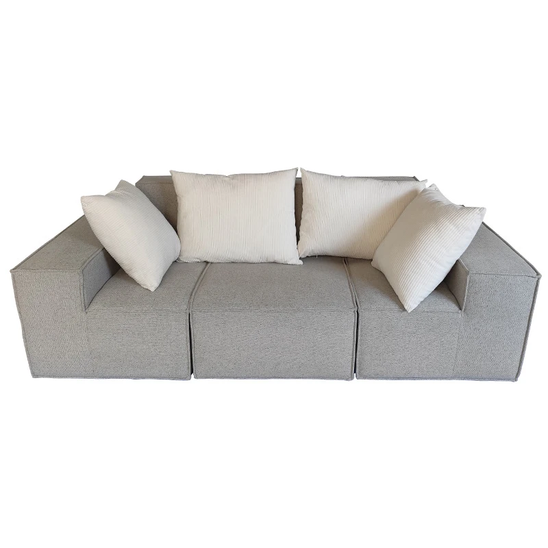 Compact for small living rooms, simple modular cube-shaped cotton-linen combination, straight-line Italian fabric sofa
Compact for small living rooms, simple modular cube-shaped cotton-linen combination, straight-line Italian fabric sofa