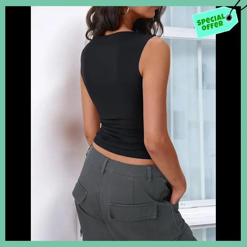 Sturdy Women Going Out Summer Tank Tops Casual Basic Sleeveless Shirt Vacation Fashion Outfit Clothes
Sturdy Women Going Out Summer Tank Tops Casual Basic Sleeveless Shirt Vacation Fashion Outfit Clothes