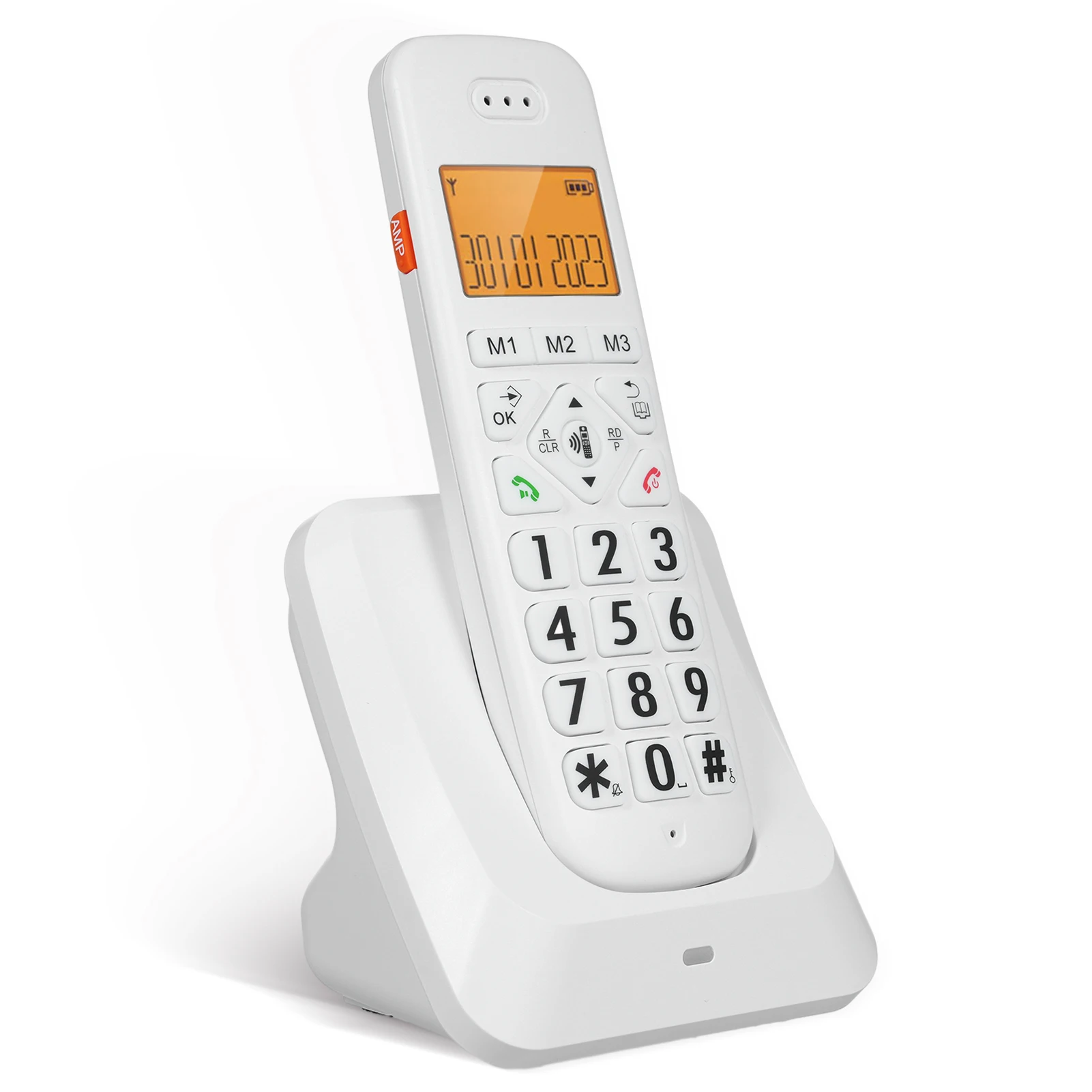 Bisofice Expandable Cordless Phone with 1.8inch LCD 3 Lines Display Support 5 Handsets Connection 13 Shortcut Keys Call Block
Bisofice Expandable Cordless Phone with 1.8inch LCD 3 Lines Display Support 5 Handsets Connection 13 Shortcut Keys Call Block