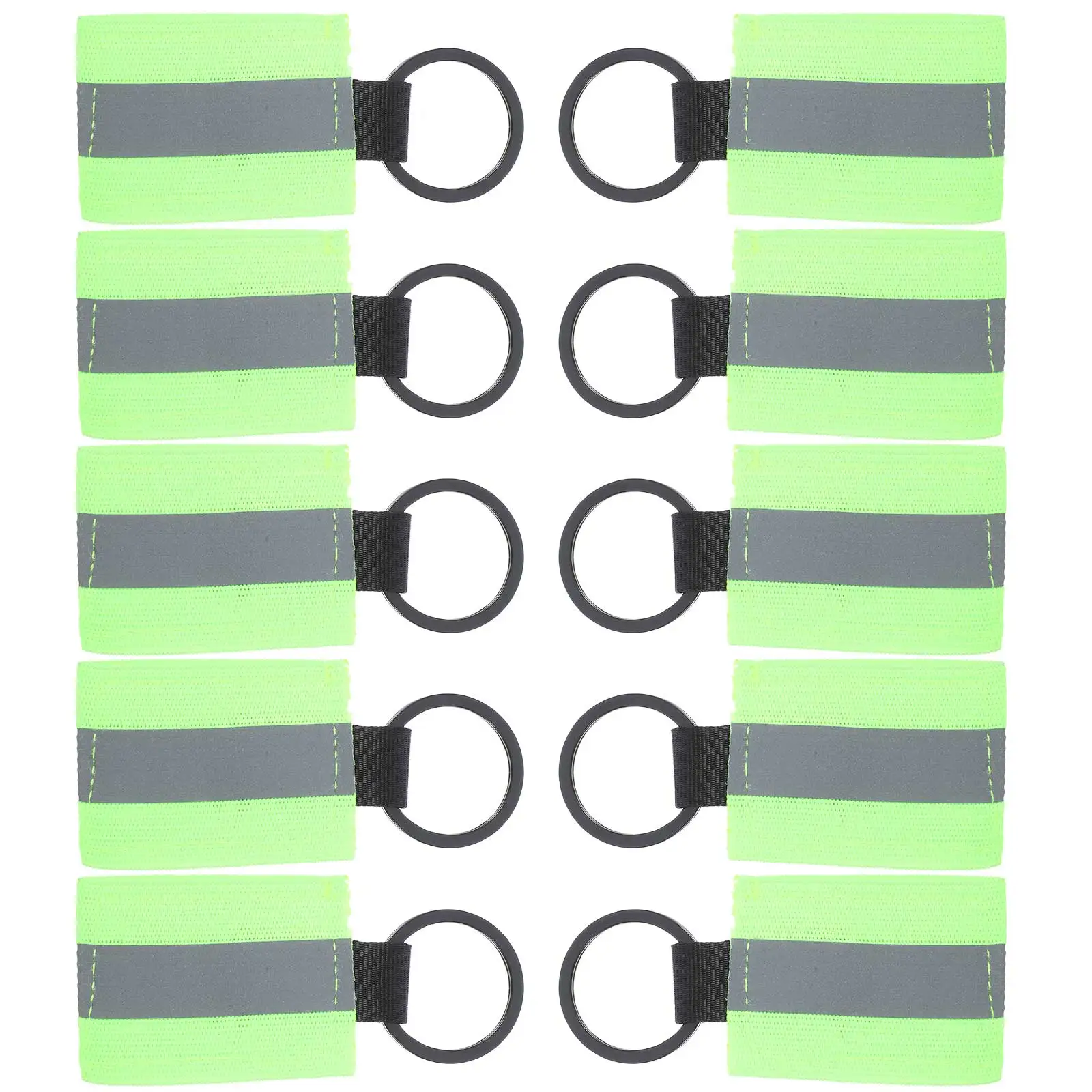 10 Pcs Holder Reflective Keychain Tag Accessories Light Green Nylon High-visibility Keychains
10 Pcs Holder Reflective Keychain Tag Accessories Light Green Nylon High-visibility Keychains