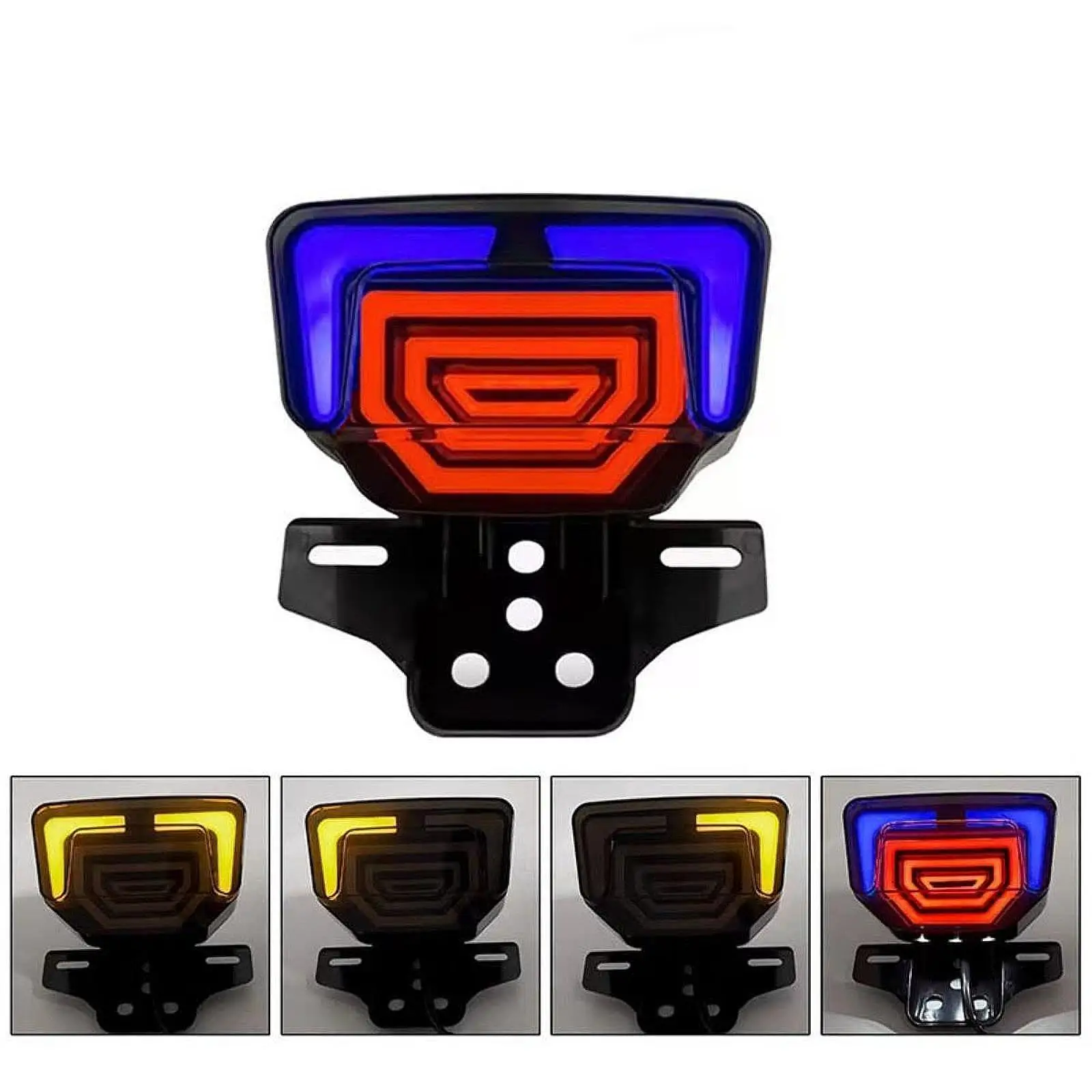 Светодиодный задний фонарь для мотоцикла с указателями поворота и кронштейном для номерного знака, декор задней лампы для модификации CG TMX CD CT
Светодиодный задний фонарь для мотоцикла с указателями поворота и кронштейном для номерного знака, декор задней лампы для модификации CG TMX CD CT